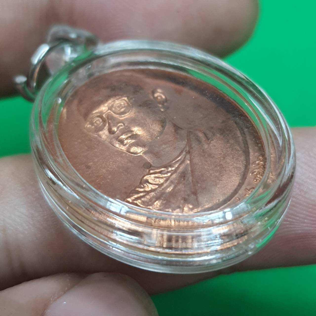 ของที่ระลึก เหรียญทรงผนวช เนื้อทองแดงเพิร์ท จี้เหรียญ ของแท้