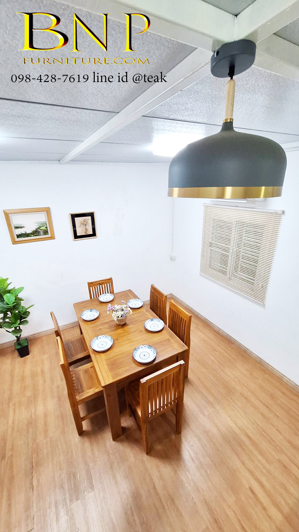 โต๊ะกินข้าว+เก้าอี้ 6 ตัวรุ่น วินเซอร์