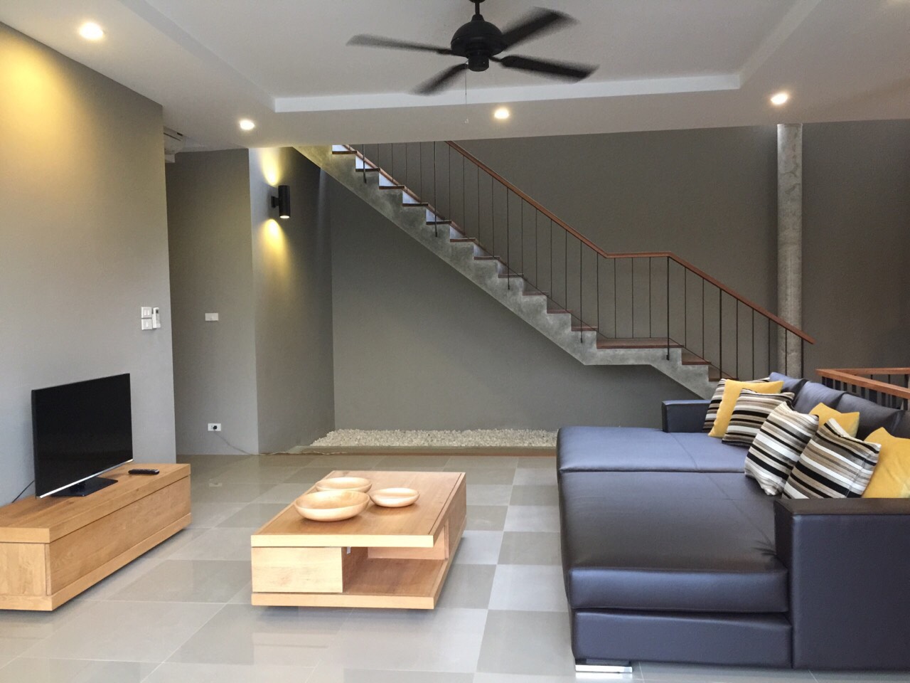 For Rent : Chalong, Private Pool Villa, Modren Style, 4 Bedrooms, Mountain view.