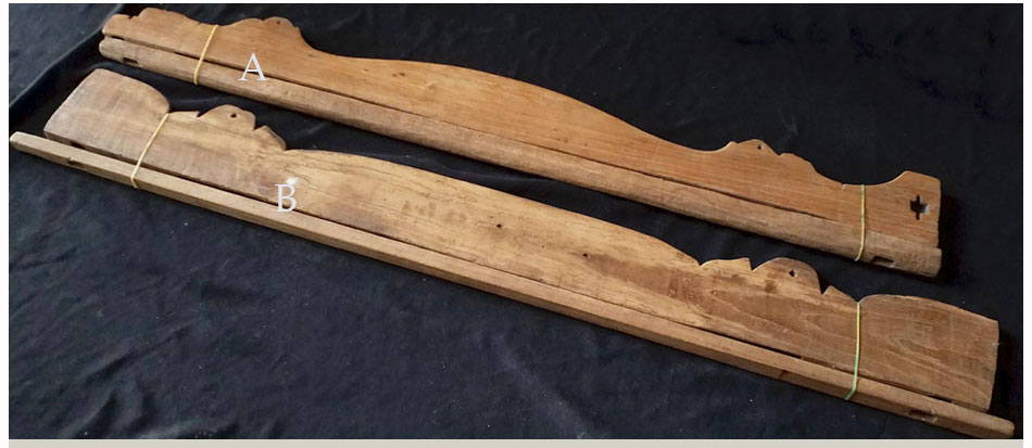 กรอบ(ฟืม)ทอผ้า:A ไม้สัก งานเก่า