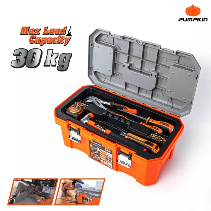 PUMPKIN XTREME กล่องเก็บเครื่องมือช่าง รุ่น ช่องเก็บอุปกรณ์ถอดได้ พร้อมสเกลบนฝา 15 / 18 / 20 นิ้ว กล่องเครื่องมือ กล่องเก็บเครื่องมือ