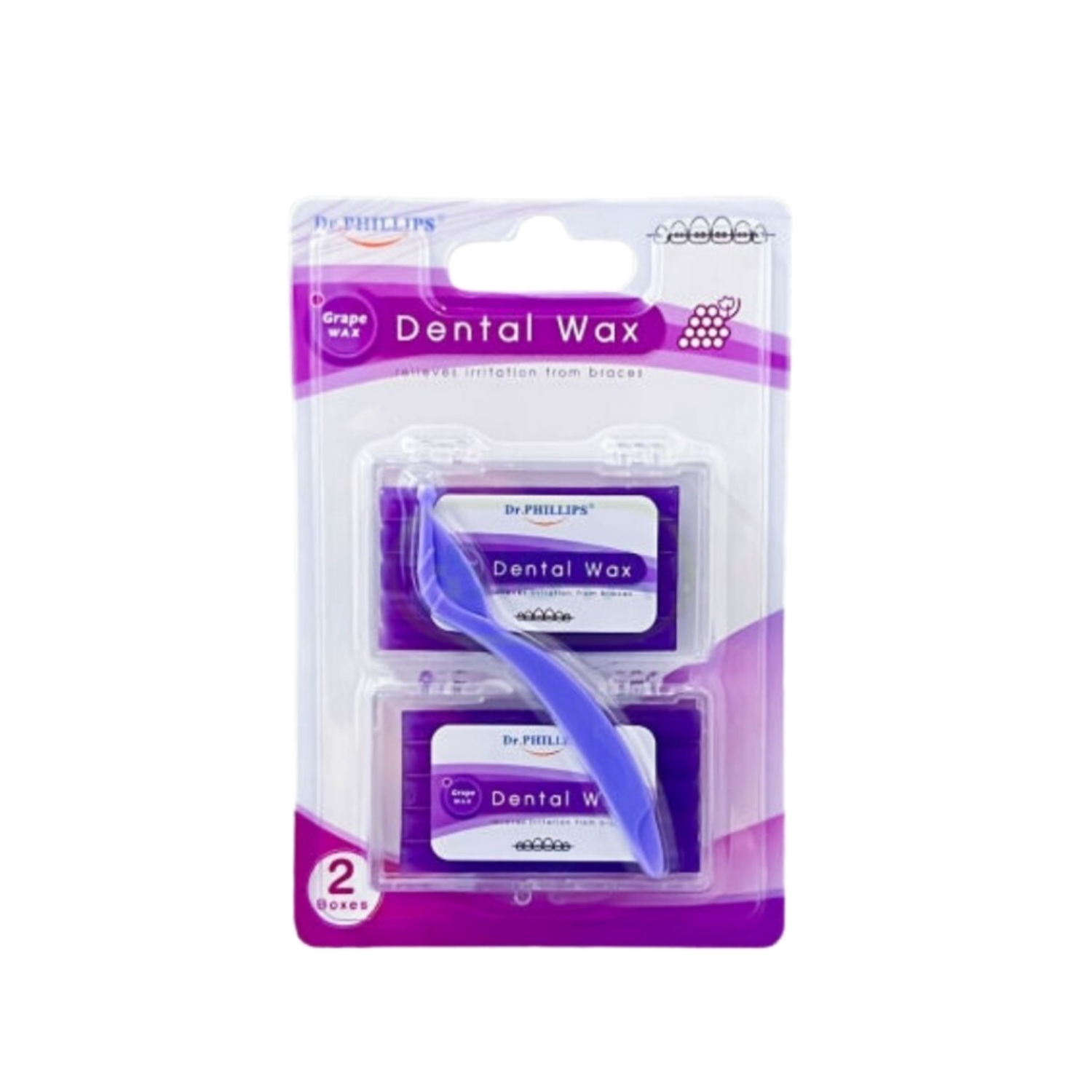 Dr.phillips ortho dental wax grape 2 boxes.