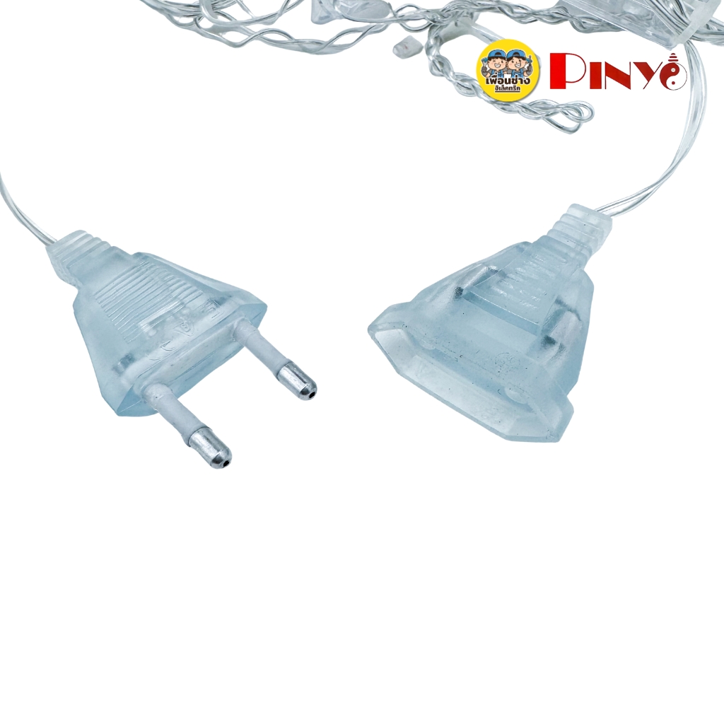 PINYO ไฟประดับ ไฟตกแต่งLED ไฟม่าน ไฟเทศกาล รูปดาว รูปพระจันทร์ แสงขาว แสงวอร์ม แสงRGB