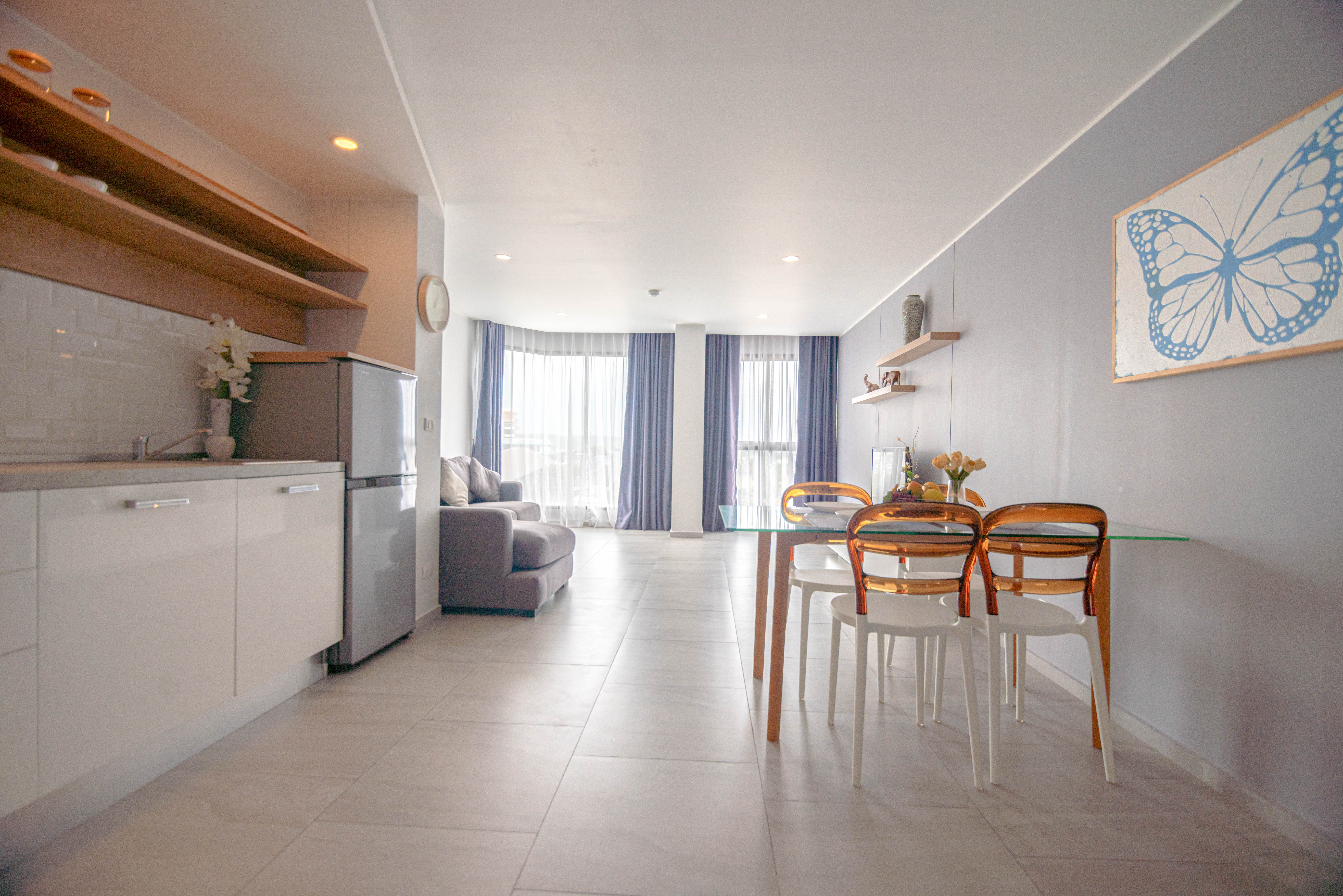 For Rent : Condo in Chalong area Tower II, 1 Bedroom 1 Bathroom, 5th flr.