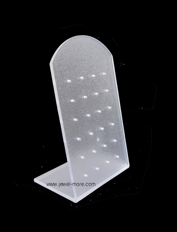 (โหล) แผงโชว์ต่างหู stud 12 คู่ (4x6 รู) (ดำ, ขาวขุ่น)