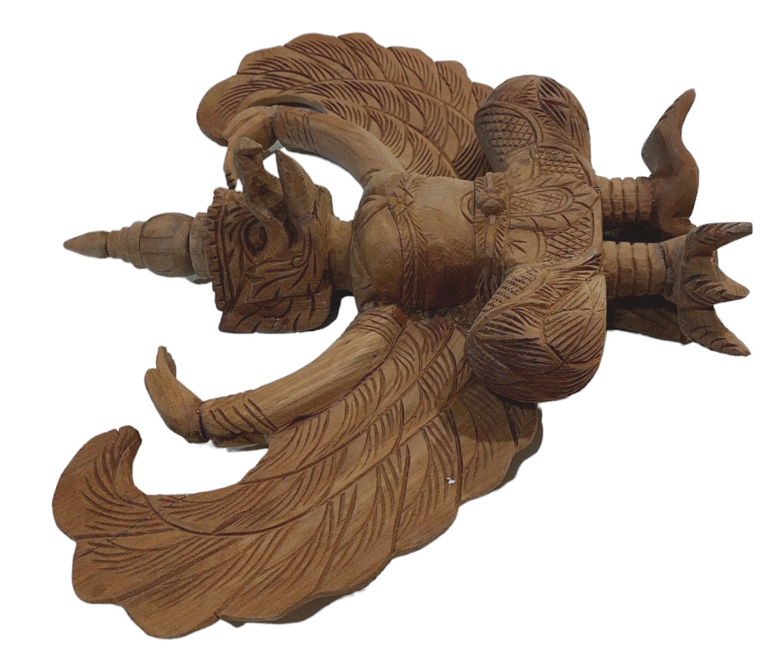 ครุฑไม้สัก สูงสุุดปลาย 39cm