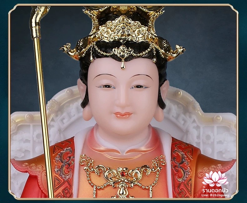 เง็กเซียนฮ่องเต้ หยกอ๋องส่องเต่ และ พระนางซีหวังหมู่ กิมบ้อเนี่ยเนี้ย งานหินอ่อนคุณภาพสูง ขนาด 12/16/19/26 นิ้ว