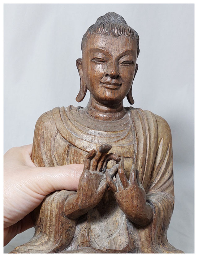 พระไม้เก่าปางปฐมเทศนา งานเก่า-BPT2657-