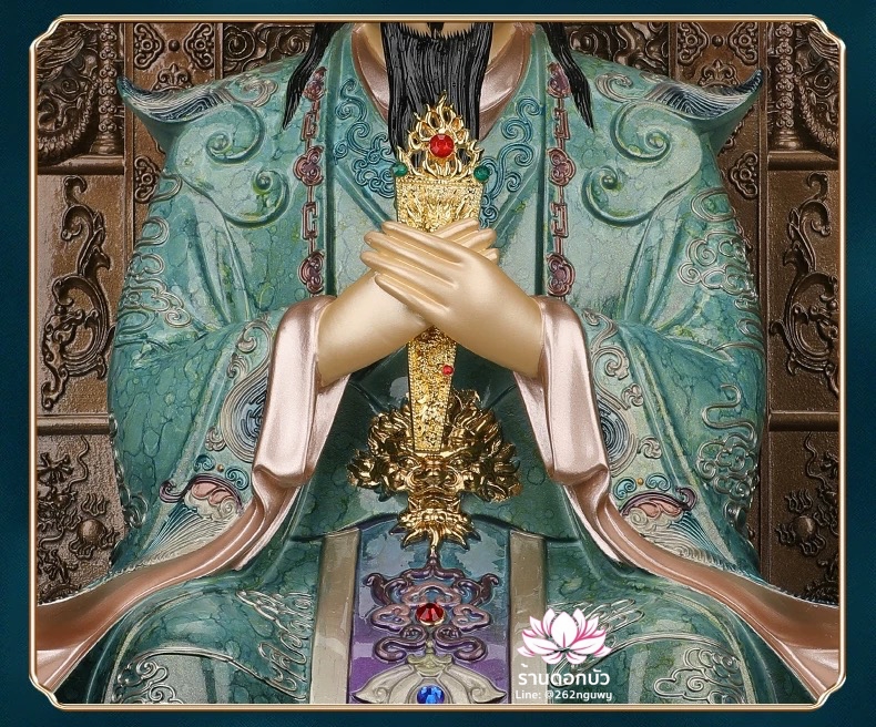 เง็กเซียนฮ่องเต้ หยกอ๋องส่องเต่ และ พระนางซีหวังหมู่ กิมบ้อเนี่ยเนี้ย งานหินอ่อนคุณภาพสูง ขนาด 12/16/19/26 นิ้ว