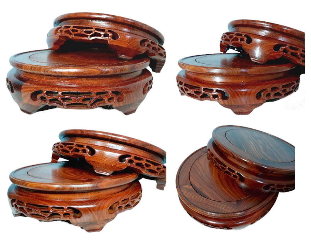 กี๋หรือฐานไม้สไตล์จีน หน้าท๊อ20cm ตัวละ