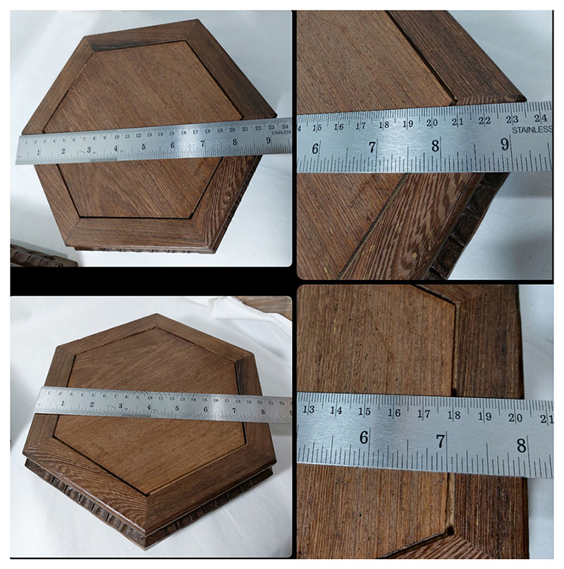 กี๋หรือฐานทรงหกเหลี่ยม20x23cm ตัวละ