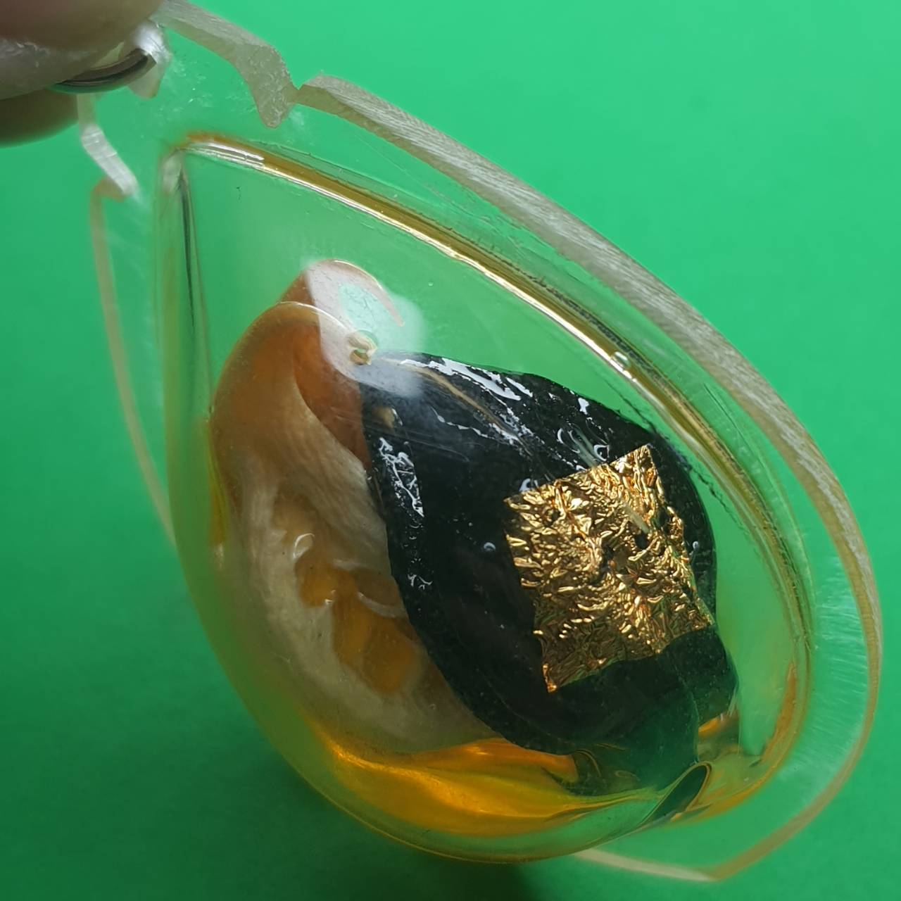 ของป้องกัน เล็บครุฑแบบกรอบคู่ใส่น้ำมัน เล็บครุฑ พญาเล็บครุฑ ของแท้ จี้พญาเล็บครุฑ