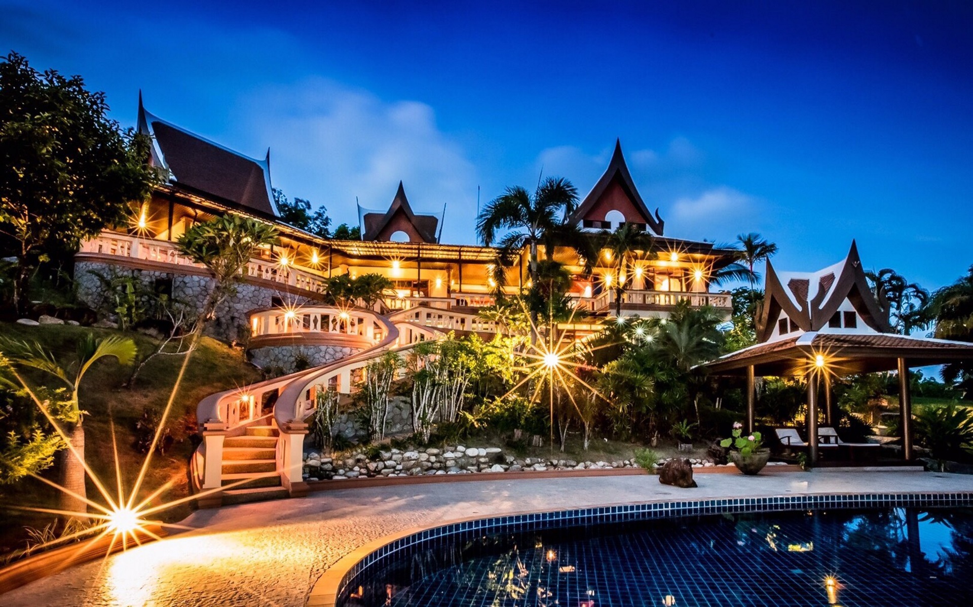 For Sale : Layan LuxuryThai-Style Pool Villa, 7 bedrooms, 8 bathrooms
