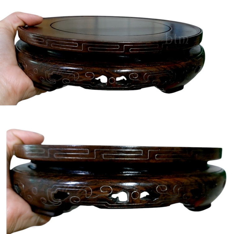 กี๋หรือฐานไม้ ตอกลายเส้นโลหะ-BPT1024-