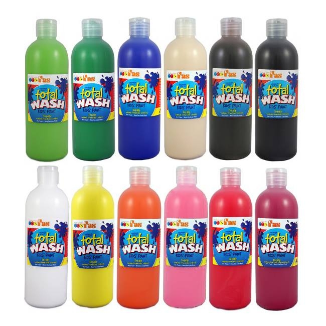 สีโปสเตอร์ FAS/Total Wash Poster Color 500 ml (Cool Red แดง)
