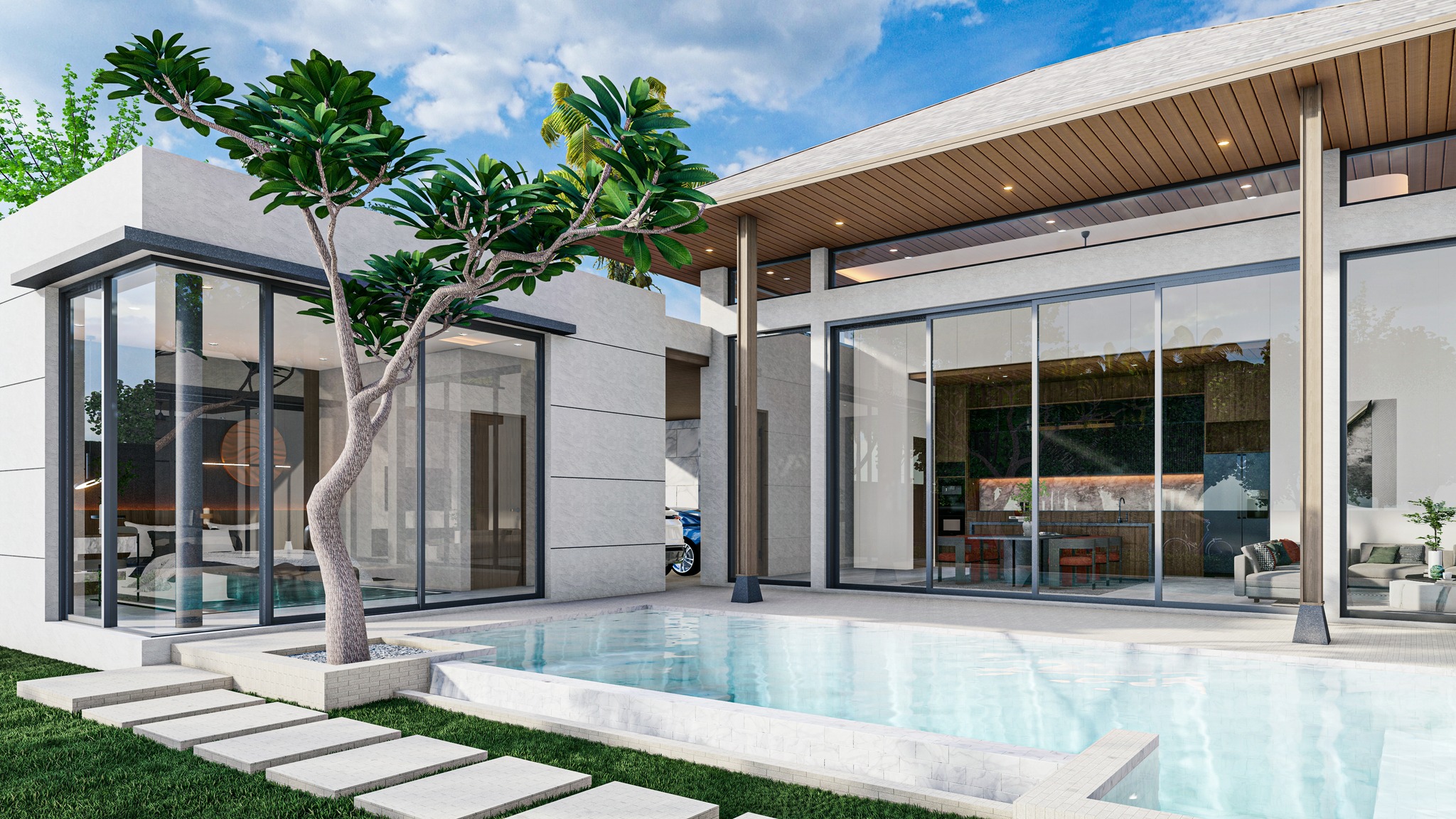 For Sales : Kohkaew, Modern Luxury Pool Villa, 5 Bedrooms 6 Bathrooms