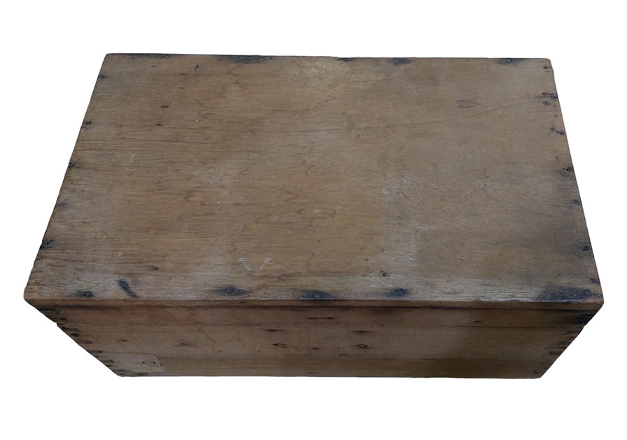 หีบไม้สัก งานเก่า ขนาด32*54*27cm