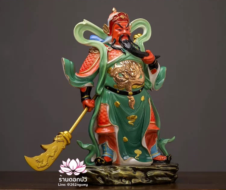 เทพเจ้ากวนอู และพระเวทโพธิสัตว์ (อุ่ยท้อผ่อสัก) ขนาด 12/16 นิ้ว