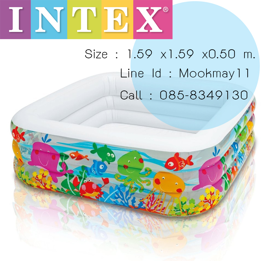 Intex Swim Center Clearview Aquarium Pool 57471 แถมสูบไฟฟ้า