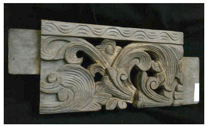 ไม้แกะงานเก่า ยาว36cm