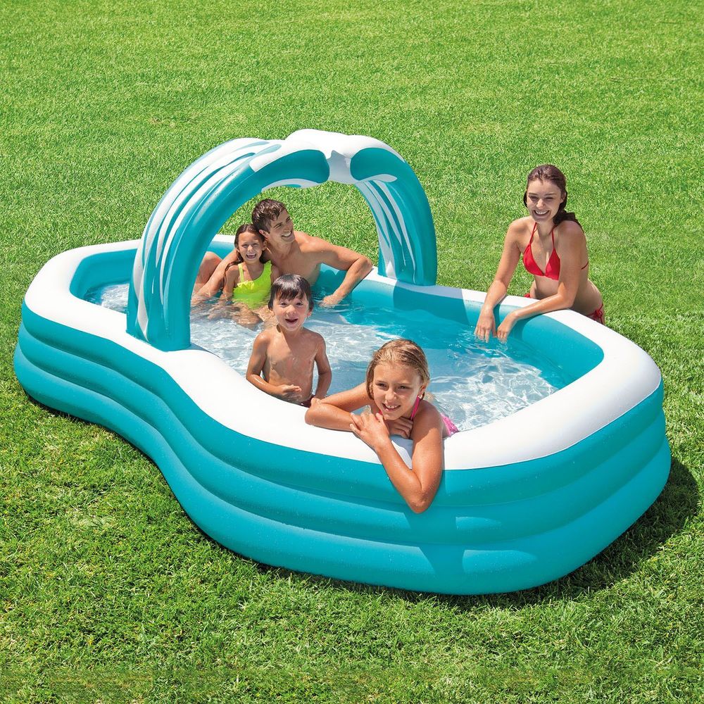 Intex Swim center family Cabana pool สระน้ำคาบาน่า 57198+สูบไฟฟ้า