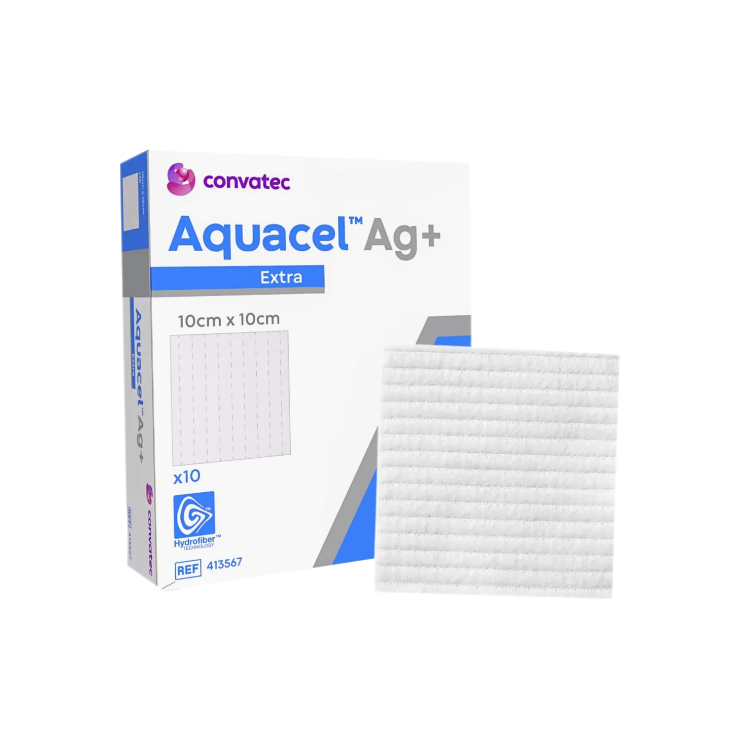 Aquacel Ag+ extra 10x10cm (กล่องละ 10แผ่น)