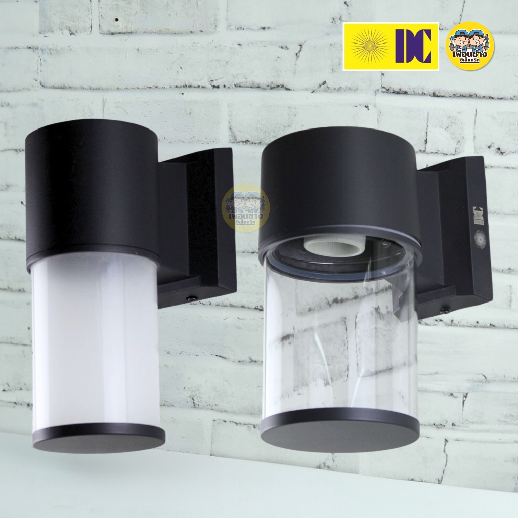 ยี่ห้อ DC โคมไฟติดผนัง ส่องขึ้น-ลง รุ่น DCO-8073-2 ใช้กับหลอดขั้ว E27 ทรงกระบอก โคมไฟผนัง ไฟภายนอก กันน้ำ IP54