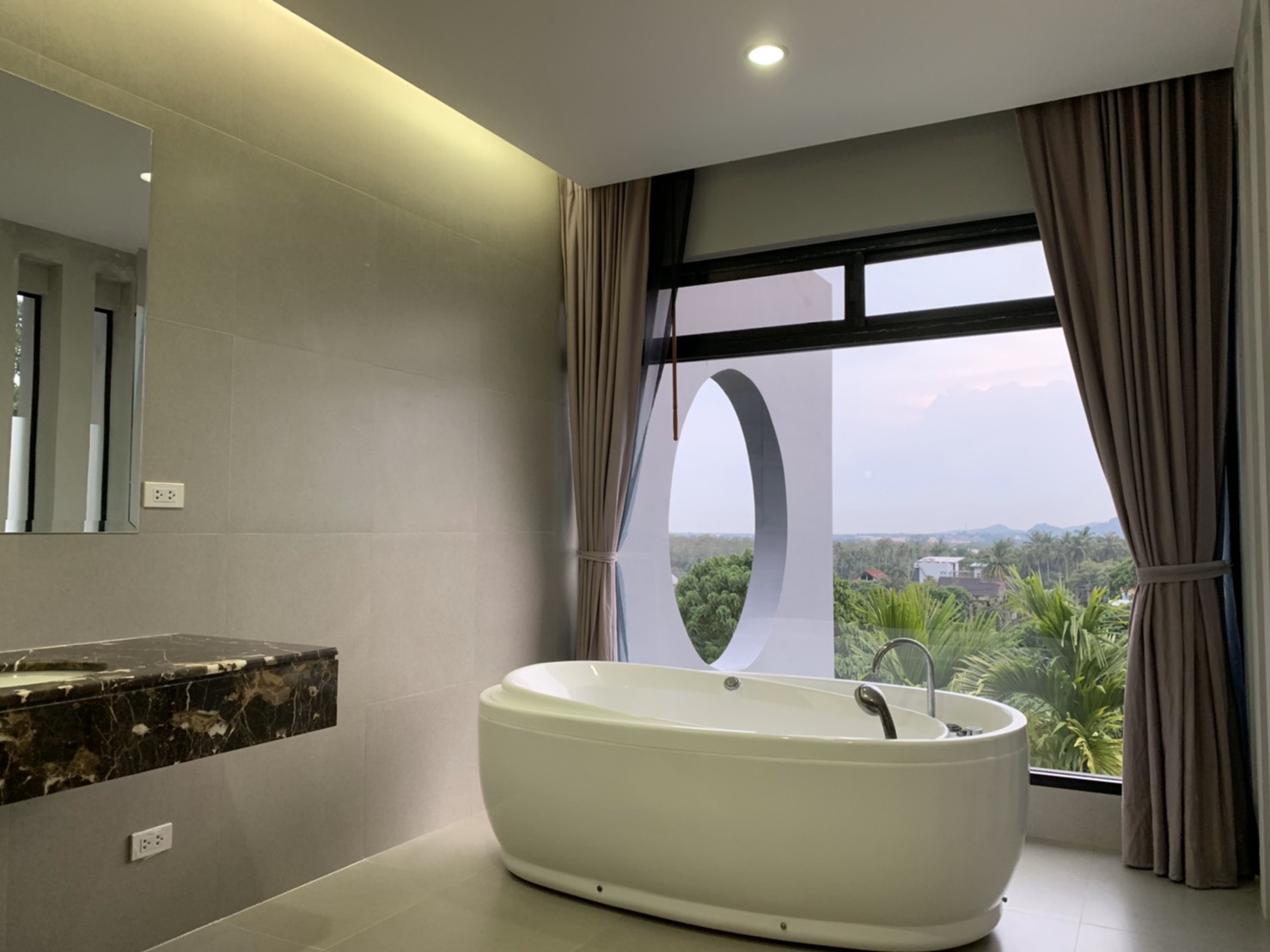 For Rent : Chalong, Private Pool Villa, Modren Style, 4 Bedrooms, Mountain view.