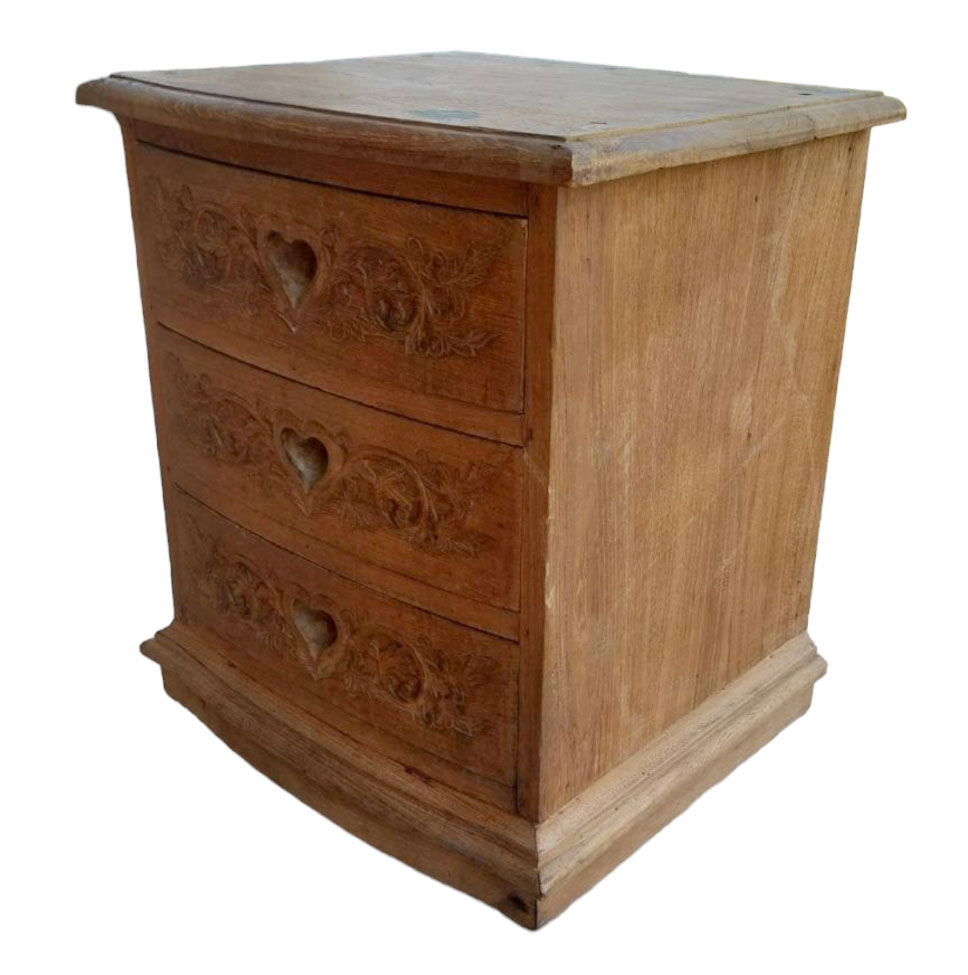 (มือสอง)ตู้ลิ้นชัก ตู้ข้างเตียงไม้สัก สูง57cm💥รับเองเมโทรพาร์ค กัลปพฤกษ์💥