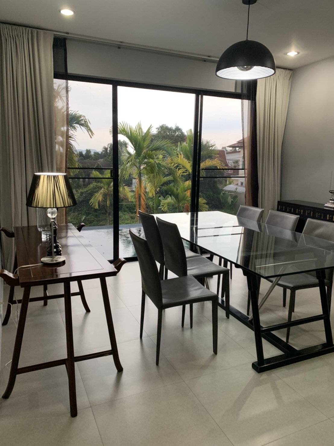 For Rent : Chalong, Private Pool Villa, Modren Style, 4 Bedrooms, Mountain view.