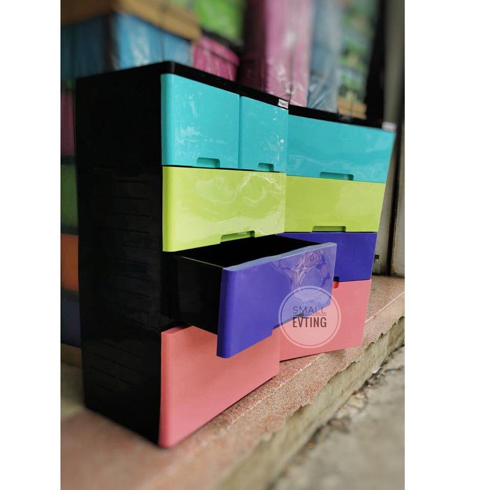 Small Evting ลิ้นชัก สีพาสเทล A58 รุ่นจัมโบ้ หน้ากว้าง ลิ้นชักใส่เสื้อผ้า ลิ้นชักเอนกประสงค์