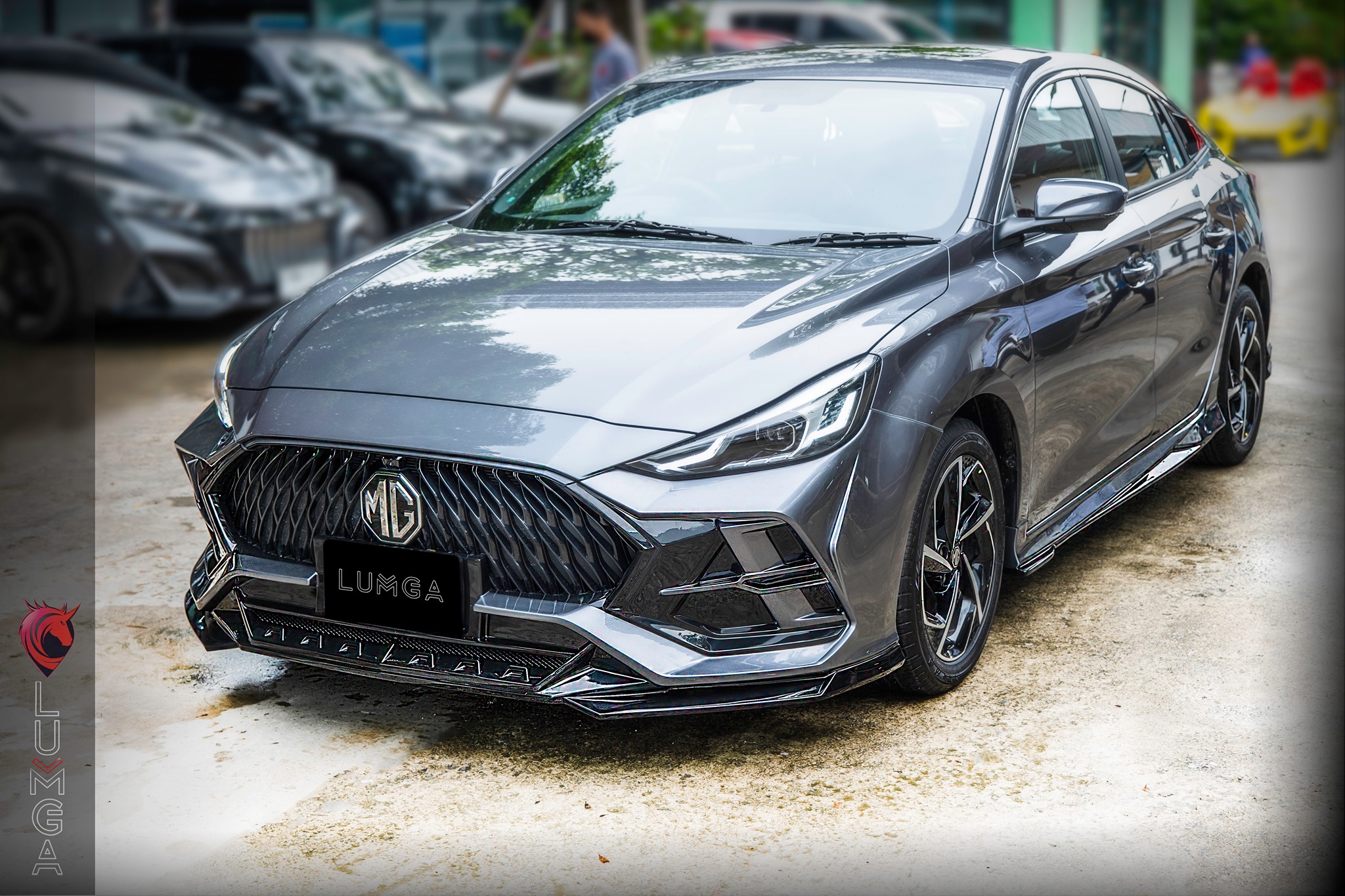 ชุดแต่งสเกิร์ตรอบคัน MG5 2022 Lumga bodykits (ลัมกา)