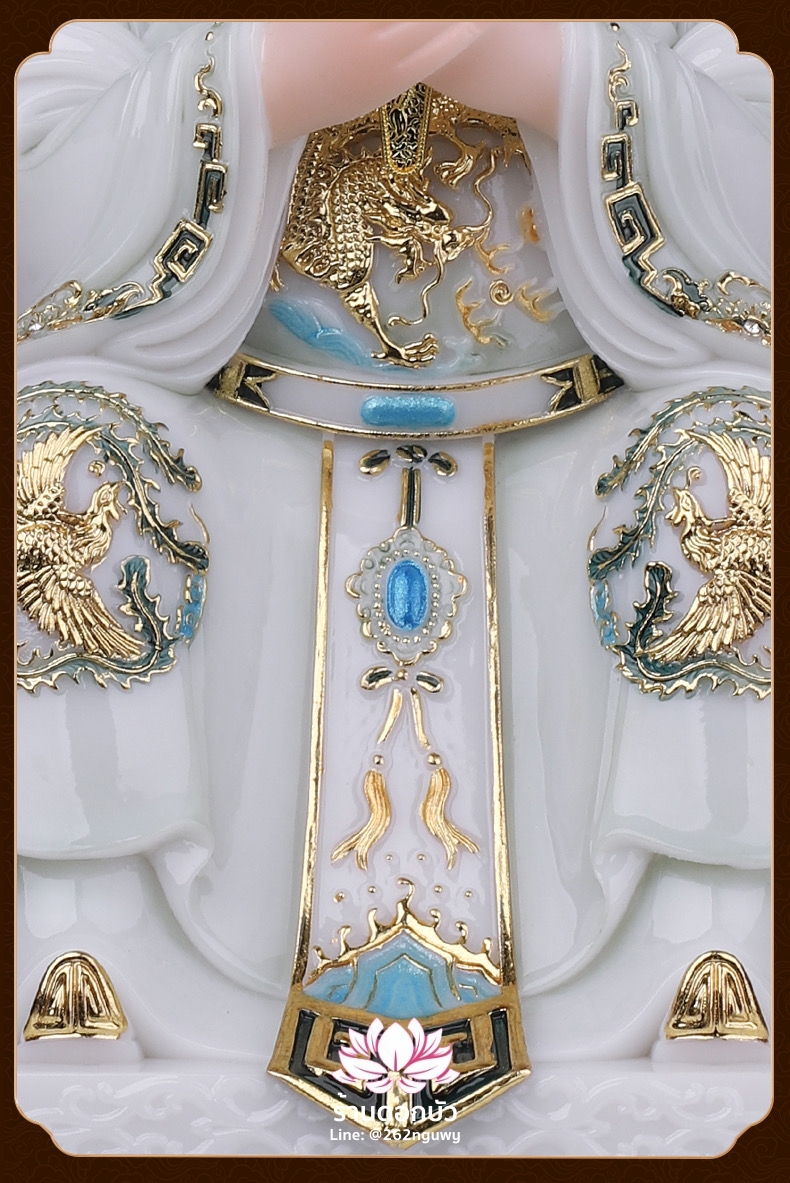 หม่าโจ้ว ม่าจ้อโป๋ เทียนส่งเซ่งโบ้ เทียนโหวเซี่ยบ้อ งานหินอ่อนคุณภาพสูง ขนาด 12/16/19 นิ้ว