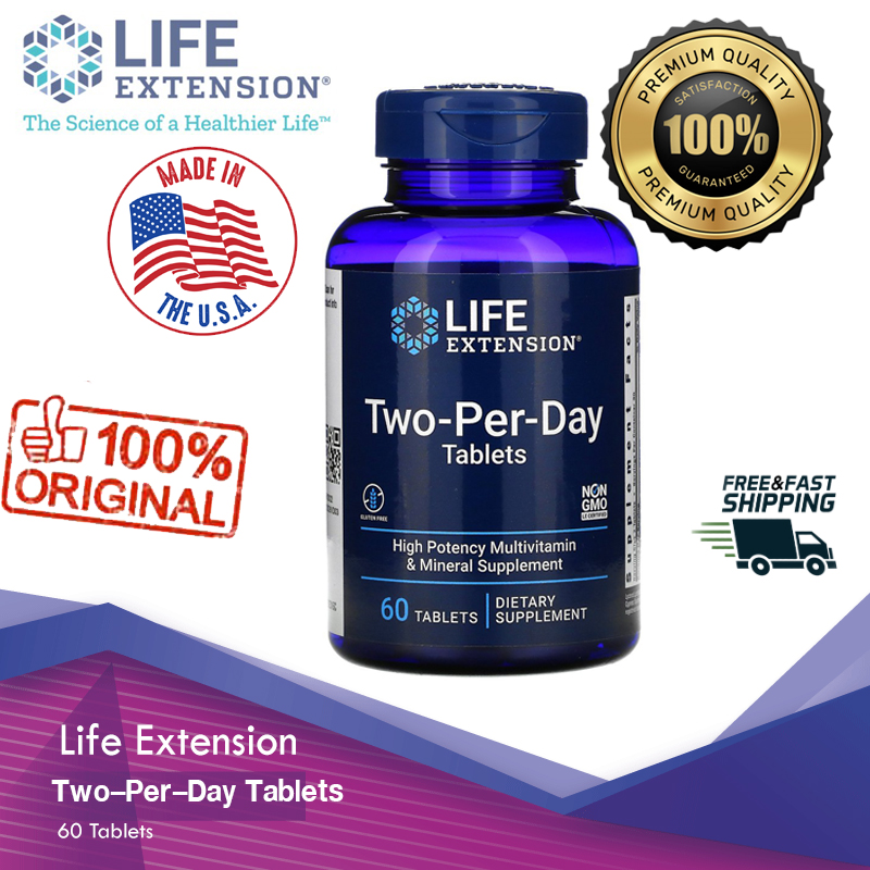 Life Extension, Two-Per-Day Tablets, 60 Tablets