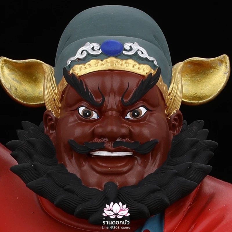 เทพเจ้าจงขุย จงขุยเทียนซือ จงขุยเอี๋ยกง ปางนั่งเหยียบบริวาร งานเรซิ่น ขนาด 12/16/19 นิ้ว