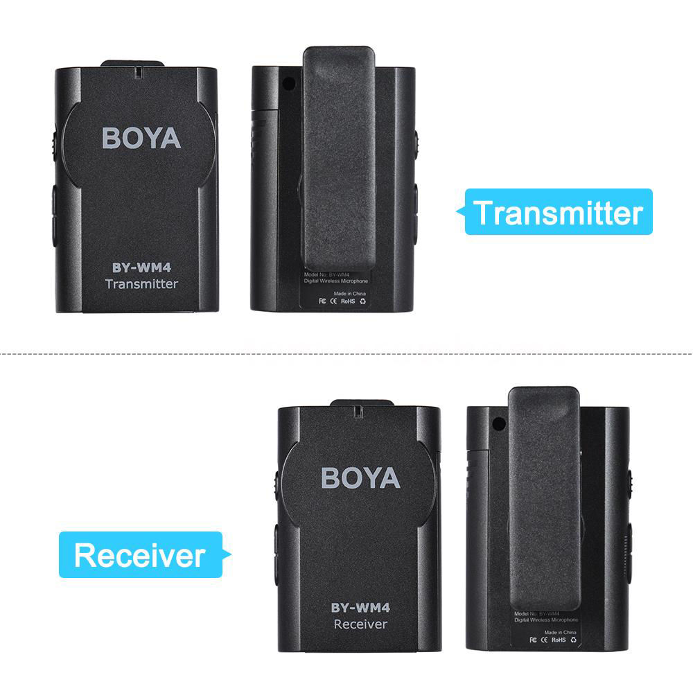 Boya Wireless Microphone สำหรับ กล้อง/สมาร์ทโฟน BY-WM4