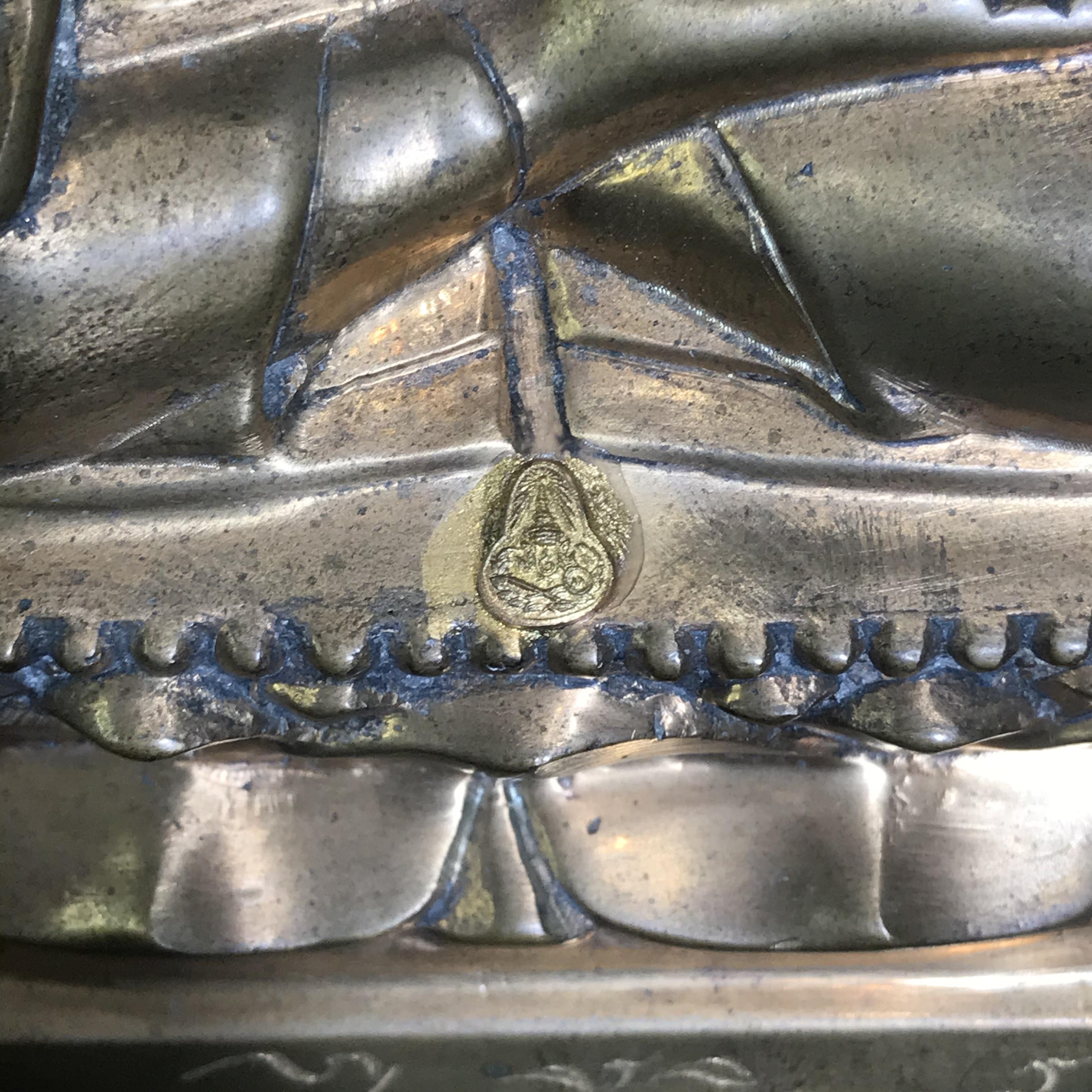 พระไพรีพินาศ วัดบวรนิเวศวิหาร ปี 2544 เนื้อสัมฤทธิ์ หน้าตัก 3นิ้ว (นิยมหายาก)(1ใน2989องค์)