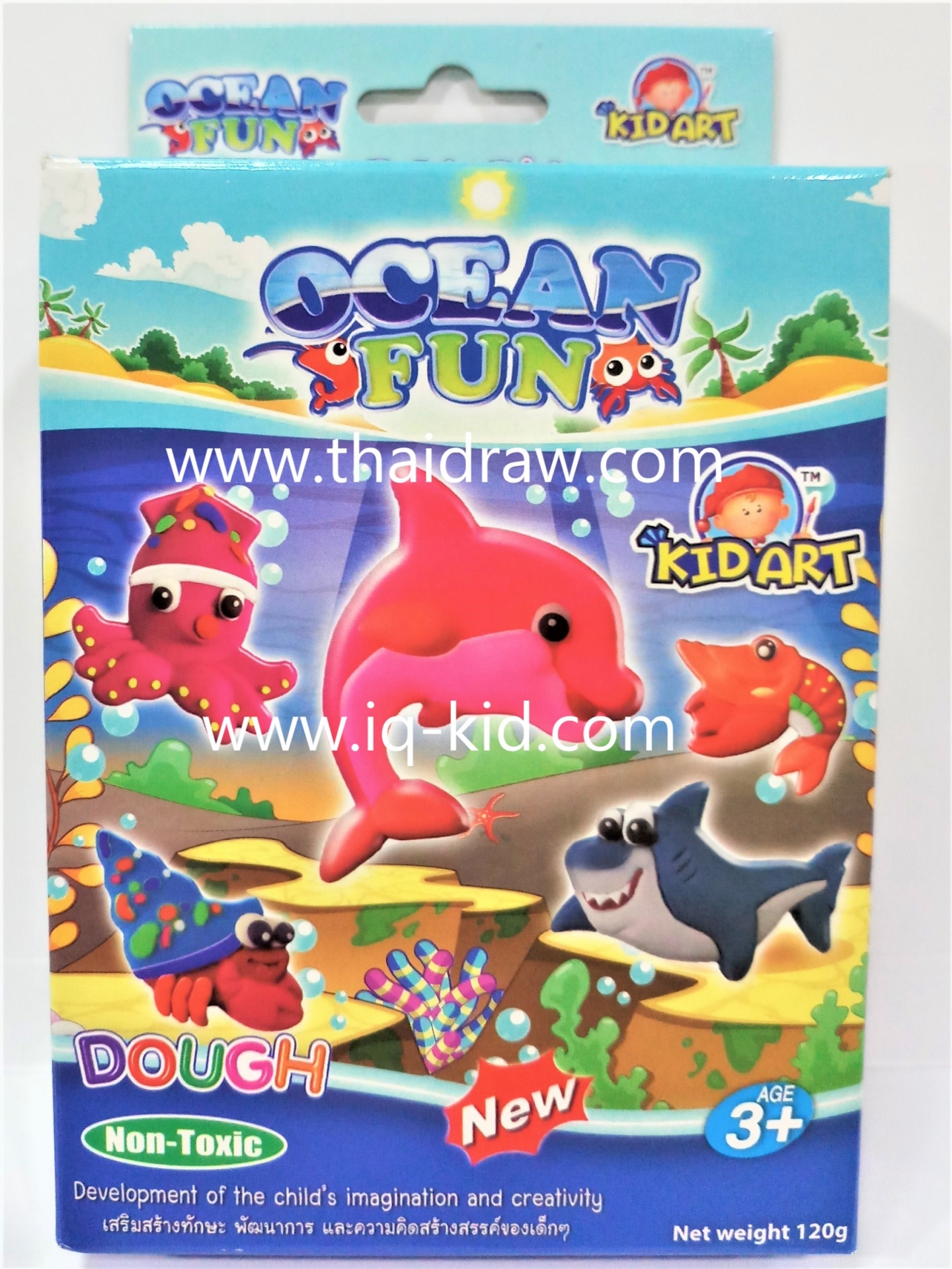 ชุดแป้งโดว์ 120 กรัมและแม่พิมพ์ KID ART- Ocean Fun