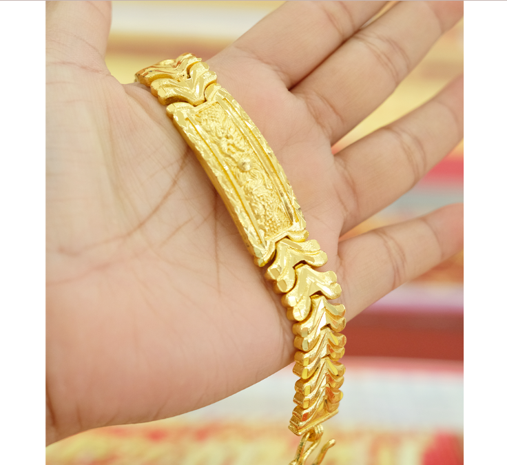 สร้อยข้อมือ เลสมังกรสายปีกนก 3 บาท รหัส 977