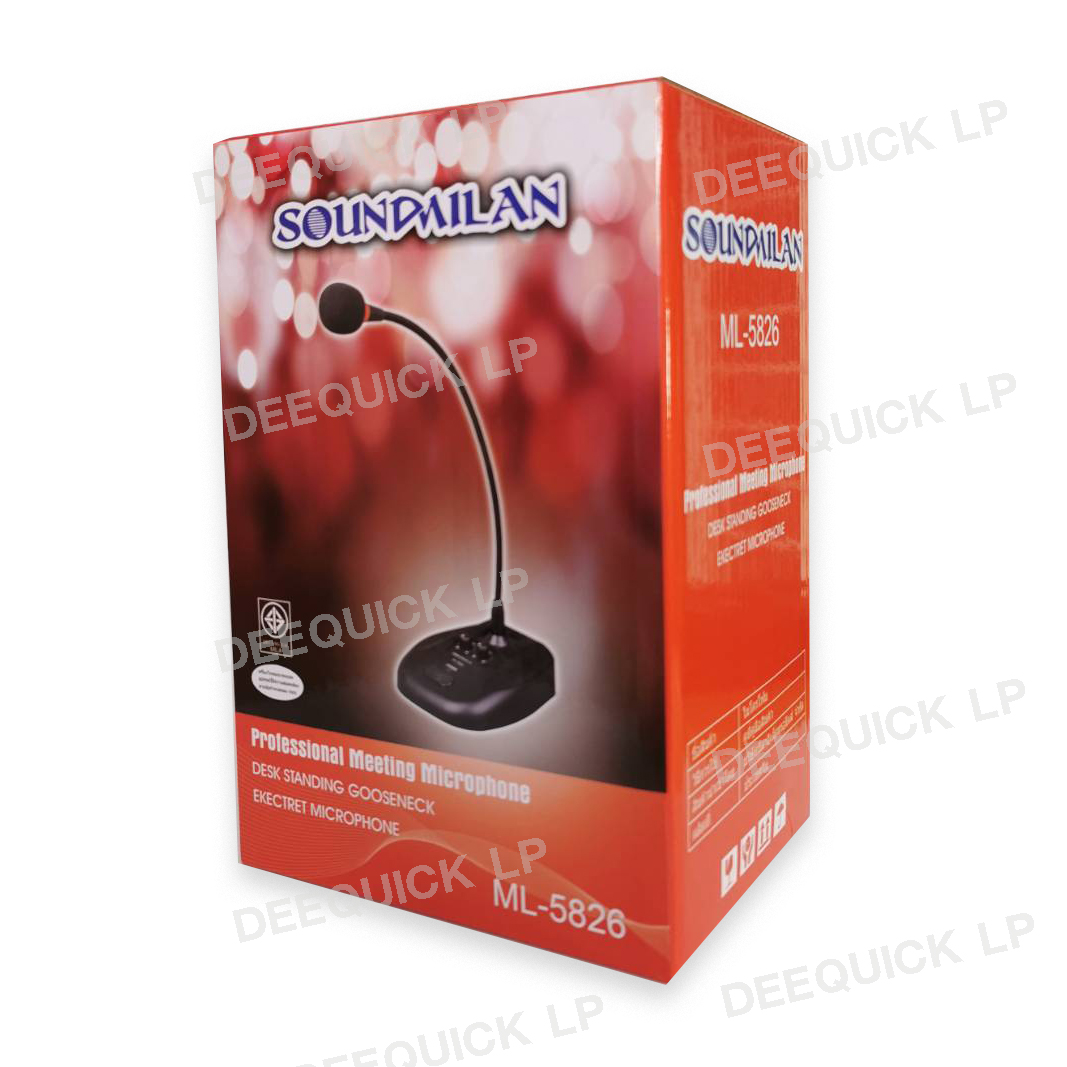 SOUNMILAN ML-5826 MICROPHONE ไมค์โครโฟนตั้งโต๊ะ ไมค์ประชุม ไมค์ช่วยสอน