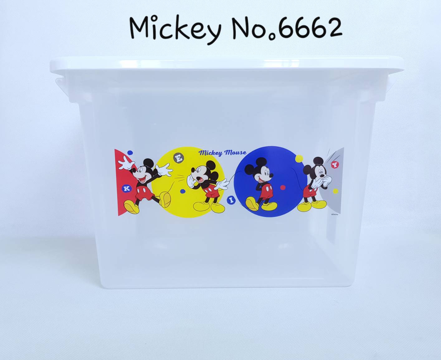 Small Evting กล่องเก็บของเอนกประสงค์ รุ่น6662 ลาย Mickey Mouse ลิขสิทธ์แท้! กล่องใส กล่องใส่ของ storage box