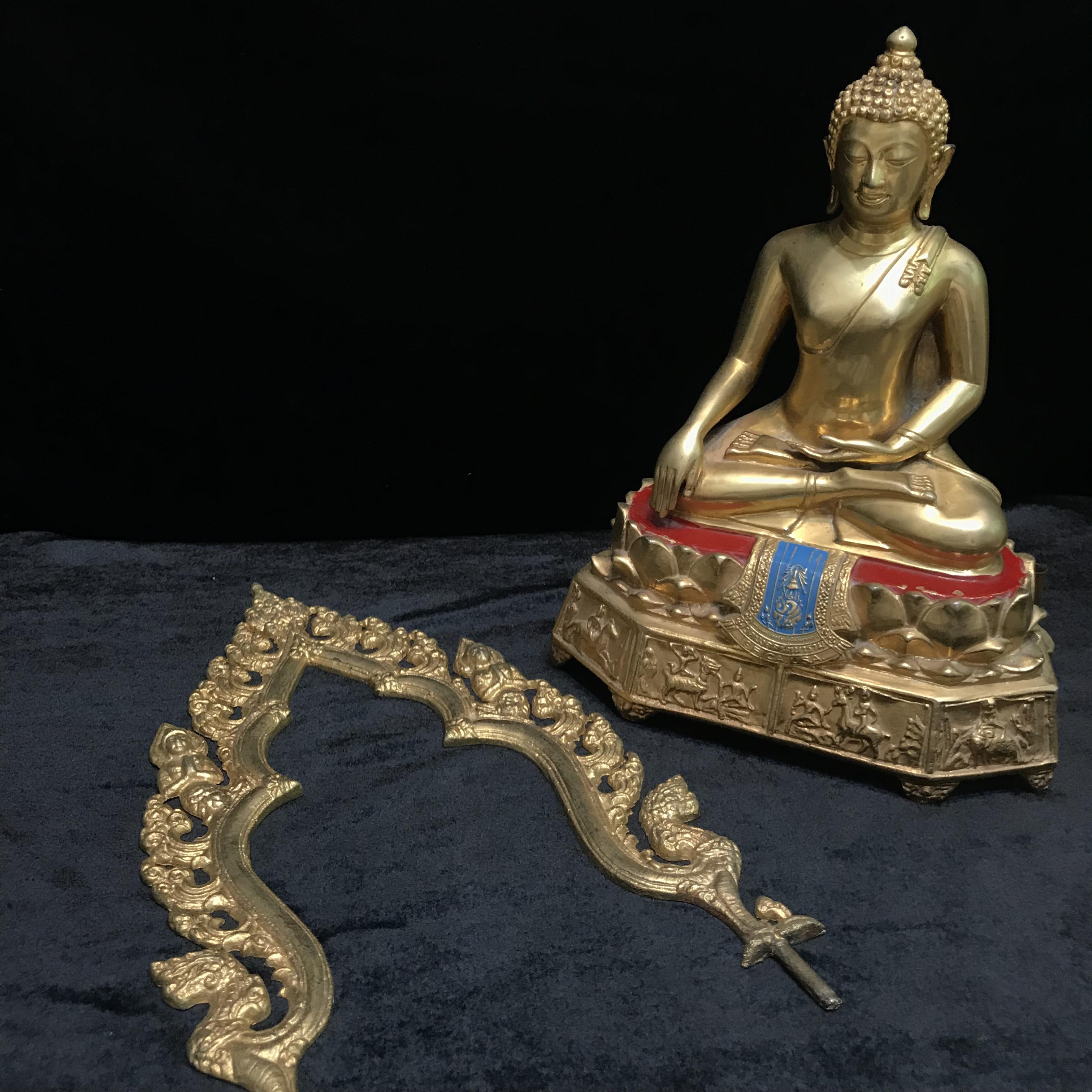 พระพุทธมงคลรัตนภูมิพัฒนมหามุนี ภปร. หน้าตัก 5นิ้ว(อาบทองคำ) วัดมงคลรัตนาราม วัดไทยในซานฟรานซิสโก สหรัฐอเมริกา ( Sanfrancisco USA.) ปี2523 (นิยมหายาก)