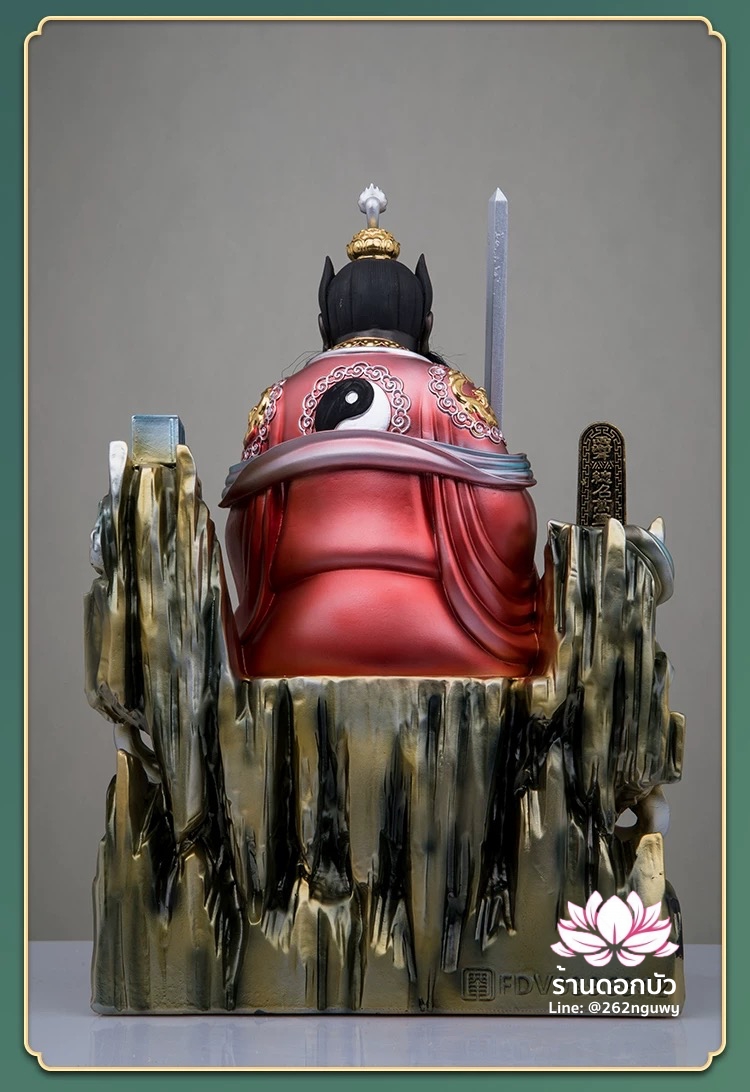 เตียวเทียนซือ เตียวฮู้เทียนซือ จางเทียนซือ ปางนั่งประทับบัลลังก์ งานเนื้อเรซิ่นคุณภาพสูง ขนาด 12/16/19 นิ้ว