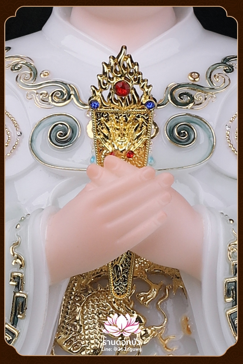 หม่าโจ้ว ม่าจ้อโป๋ เทียนส่งเซ่งโบ้ เทียนโหวเซี่ยบ้อ งานหินอ่อนคุณภาพสูง ขนาด 12/16/19 นิ้ว