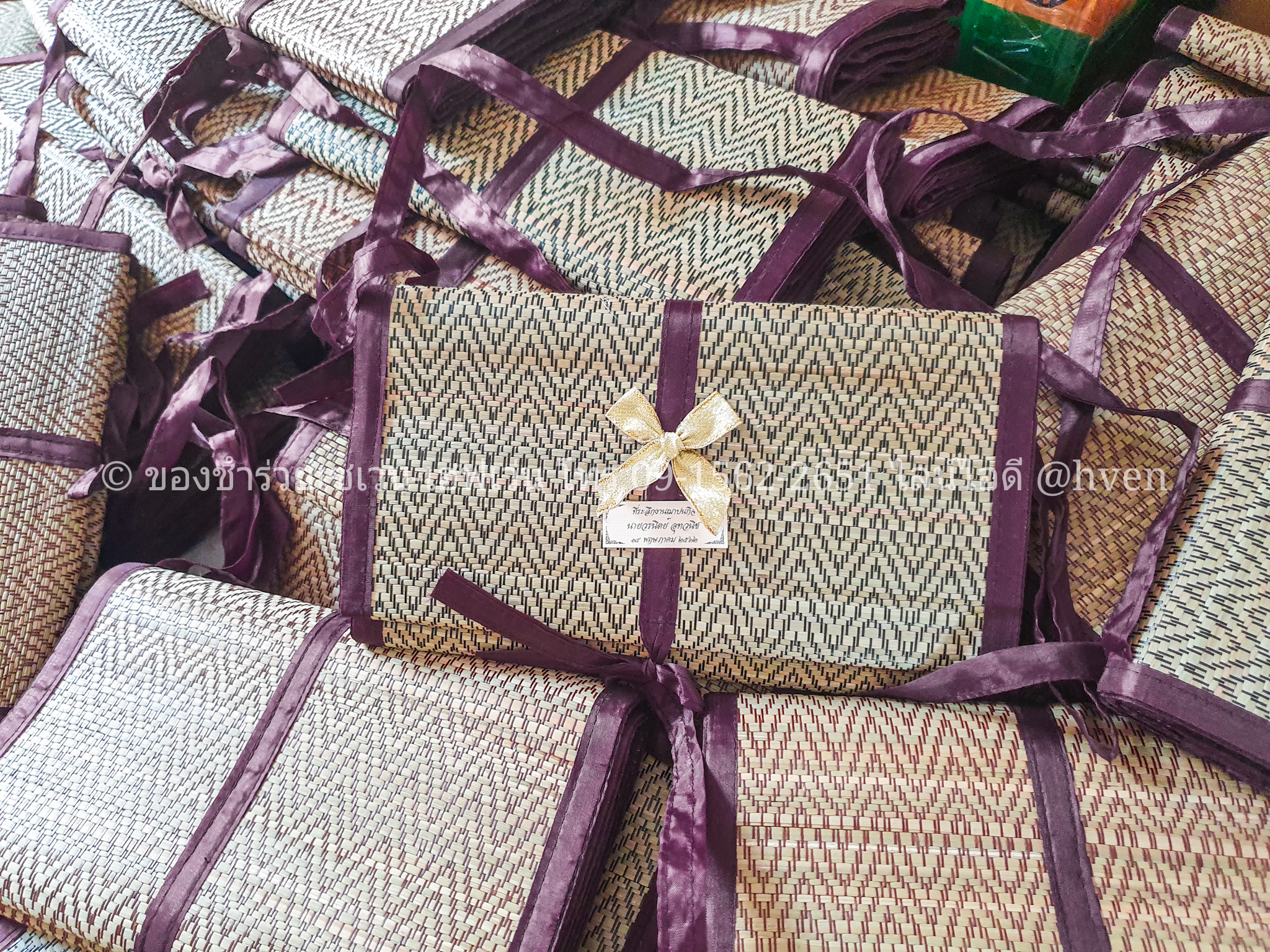 ของชำร่วยงานศพ เสื่อกกแท้ OTOP