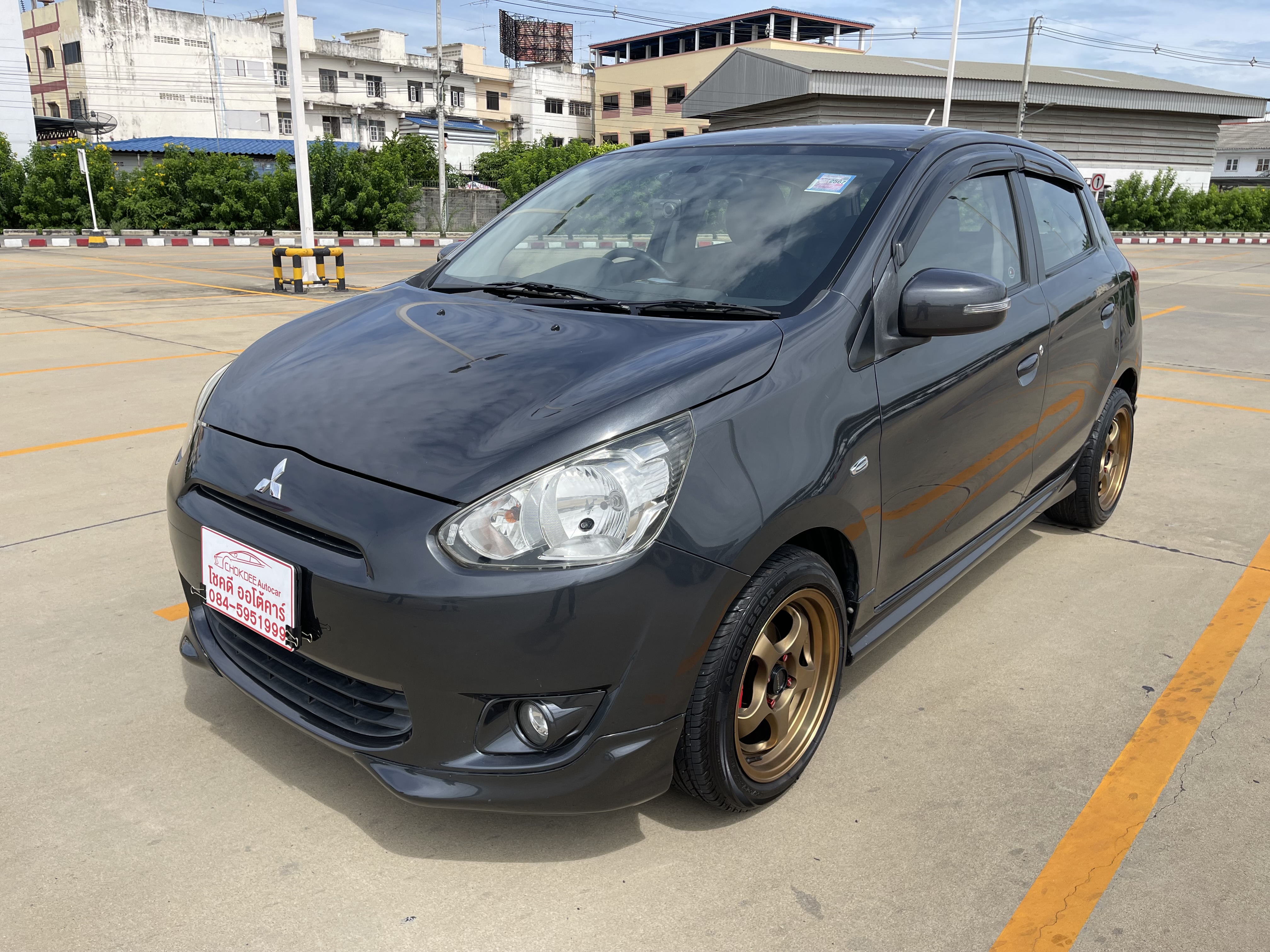 Mitsubishi Mirage 1.2 GLS Limited At 2015 เทาดำ