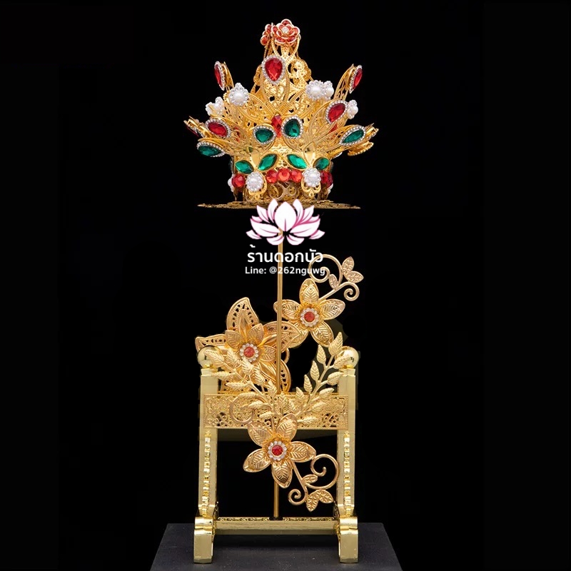 หมวกเทพเจ้าฝ่ายหญิง หมวกเทพนารี หมวกเทวนารี หมวกพระโพธิสัตว์กวนอิม หมวกพระจีน หมวกกิมซิ้น