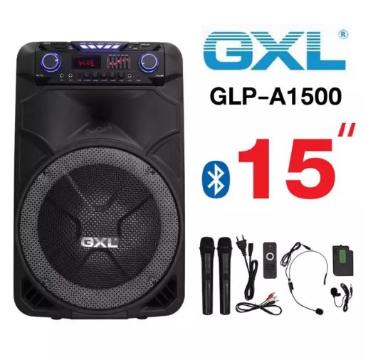 ลำโพง ลำโพงบลูทูธ ตู้ลาก 15 นิ้ว 80W GXL-A1500