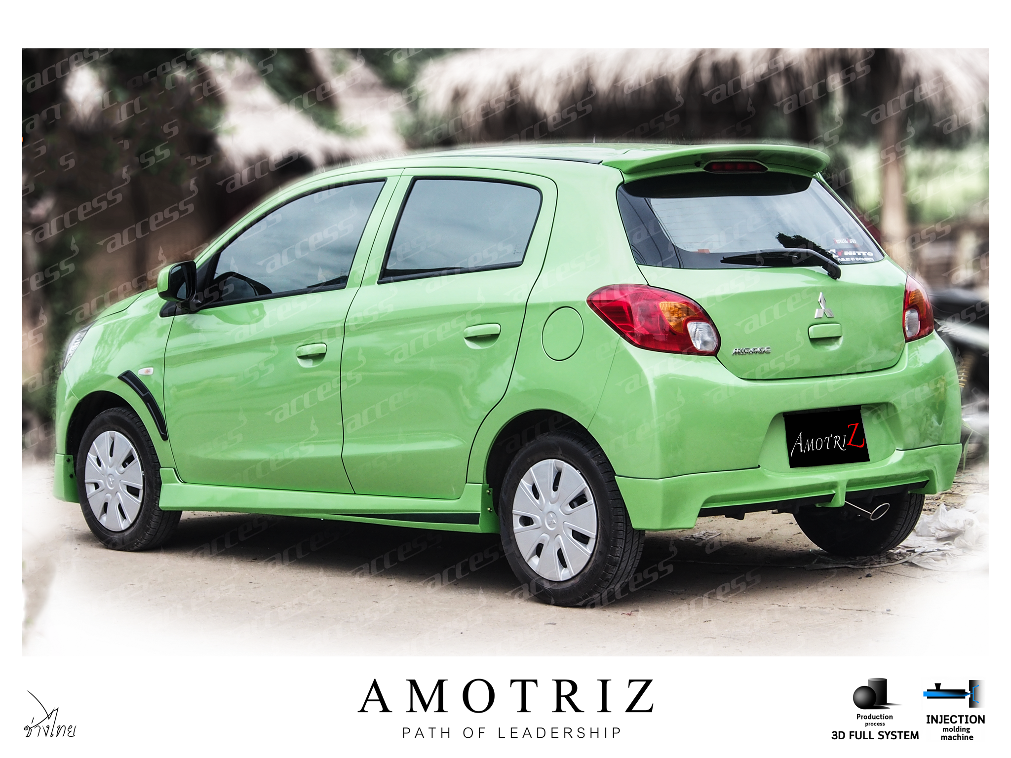 Mitsubishi Mirage 2013 body kits by Amotriz