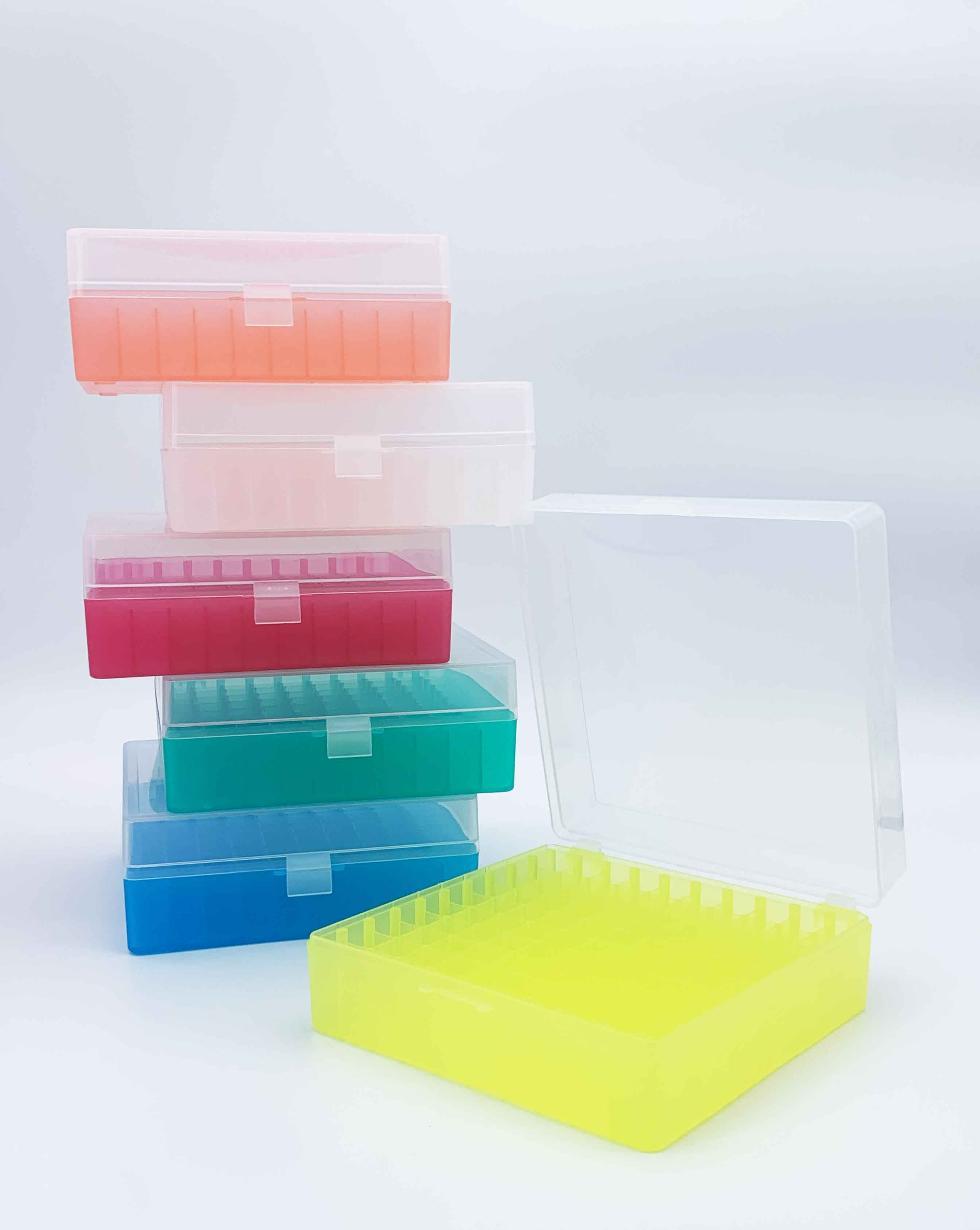 กล่องเก็บหลอดไมโครทิวป์ กล่องเก็บVial สำหรับแช่แข็งได้ 100 ช่อง (100-Well Microtube Storage Boxes) ขายต่อชิ้น
